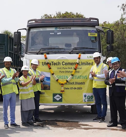  GreenLine deploys its LNG-powered trucks at UltraTech Cement’s Pune Bulk Terminal