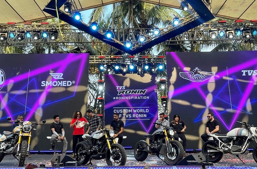  TVS Motosoul successfully concludes Day 1 with customisation on TVS Ronin; showcases 4 custom builds and flat track experience