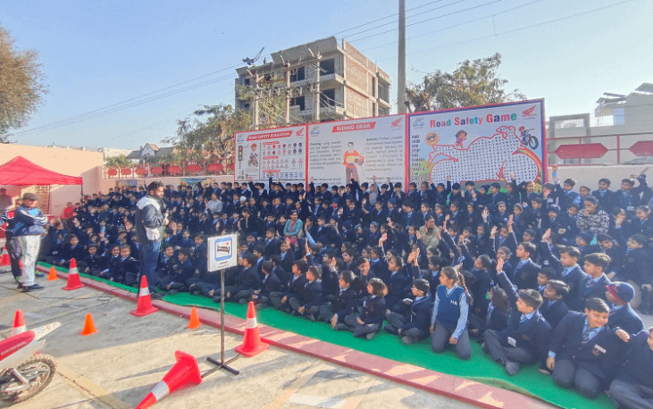  Honda Motorcycle & Scooter India conducts Road Safety Awareness Campaign in Haryana