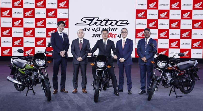  Honda ups the ante in 100-110cc commuter segment, Launches the all-new Honda Shine 100