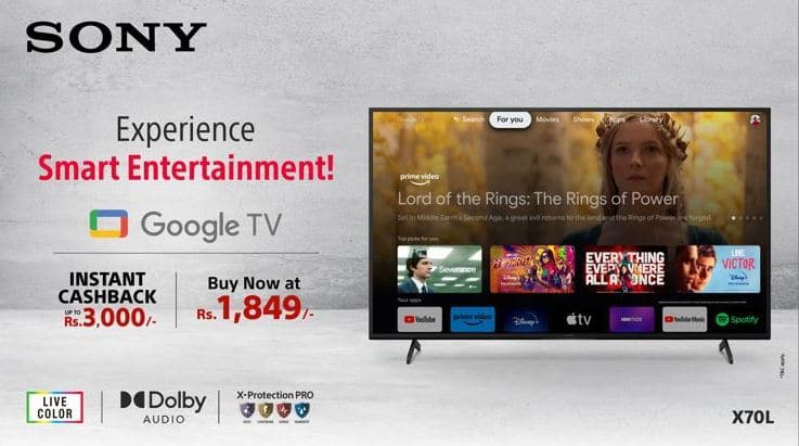  Enjoy smart entertainment with the newly launched BRAVIA X70L television series