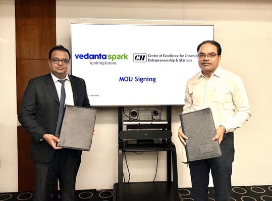  Vedanta Spark ties up with CII’s Centre of Excellence for Innovation, Entrepreneurship & Startups promoting start-ups