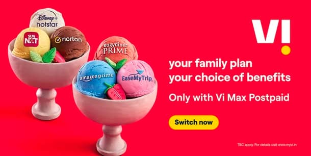  Vi Introduces Data Sharing and Night Time Unlimited Data into Vi Max Family Postpaid Plans